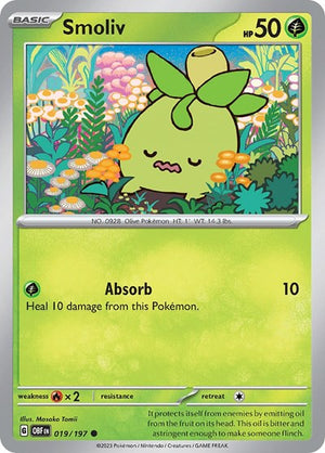 Pokemon TCG - SV03: Obsidian Flames - Smoliv - 019/197