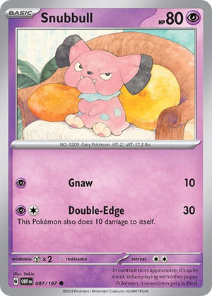 Pokemon TCG - SV03: Obsidian Flames - Snubbull - 087/197