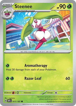 Pokemon TCG - SV03: Obsidian Flames - Steenee - 017/197