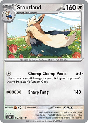 Pokemon TCG - SV03: Obsidian Flames - Stoutland - 172/197