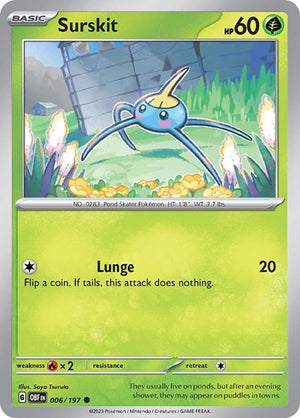 Pokemon TCG - SV03: Obsidian Flames - Surskit - 006/197