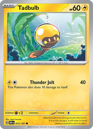 Pokemon TCG - SV03: Obsidian Flames - Tadbulb - 075/197