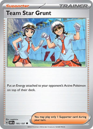Pokemon TCG - SV03: Obsidian Flames - Team Star Grunt - 195/197 - Reverse Holofoil