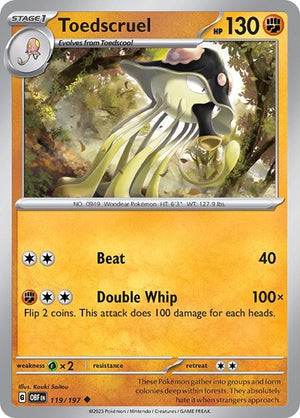 Pokemon TCG - SV03: Obsidian Flames - Toedscruel - 119/197