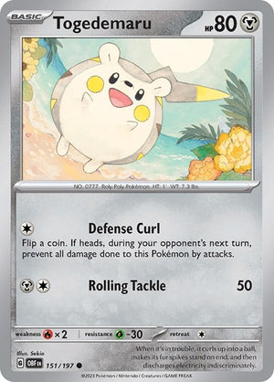 Pokemon TCG - SV03: Obsidian Flames - Togedemaru - 151/197