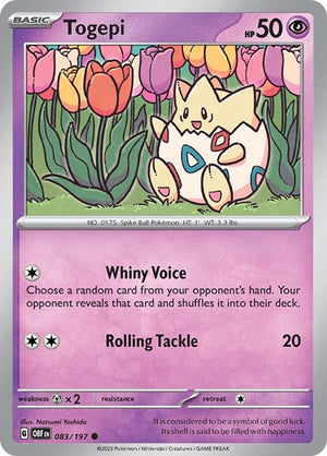 Pokemon TCG - SV03: Obsidian Flames - Togepi - 083/197