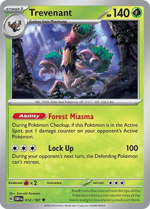 Pokemon TCG - SV03: Obsidian Flames - Trevenant - 012/197