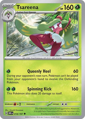 Pokemon TCG - SV03: Obsidian Flames - Tsareena - 018/197