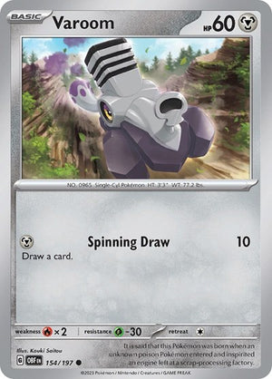 Pokemon TCG - SV03: Obsidian Flames - Varoom - 154/197
