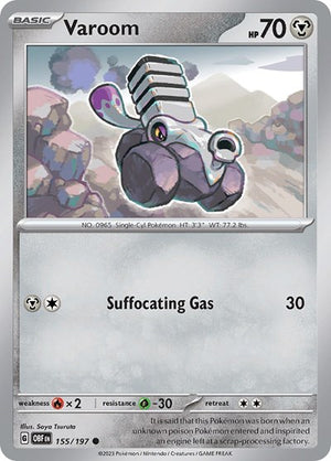 Pokemon TCG - SV03: Obsidian Flames - Varoom - 155/197