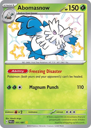 Pokemon TCG - SV: Paldean Fates - Abomasnow - 101/091 - Holofoil