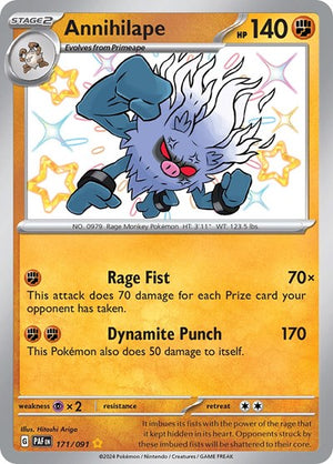 Pokemon TCG - SV: Paldean Fates - Annihilape - 171/091 - Holofoil