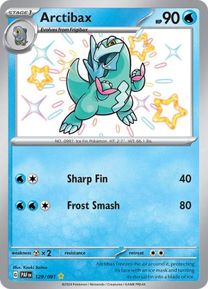 Pokemon TCG - SV: Paldean Fates - Arctibax - 129/091 - Holofoil
