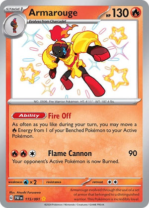 Pokemon TCG - SV: Paldean Fates - Armarouge - 115/091 - Holofoil