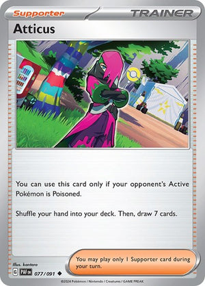 Pokemon TCG - SV: Paldean Fates - Atticus - 077/091 - Reverse Holofoil