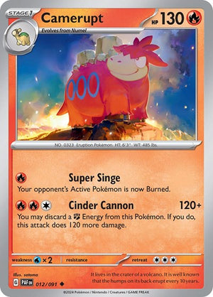 Pokemon TCG - SV: Paldean Fates - Camerupt - 012/091