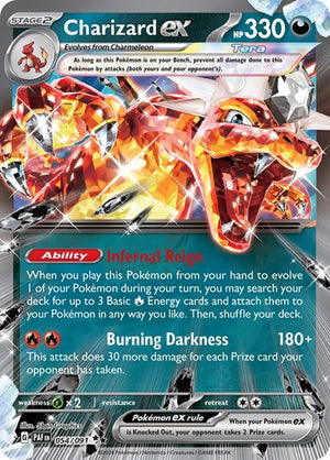 Pokemon TCG - SV: Paldean Fates - Charizard ex - 054/091 - Holofoil