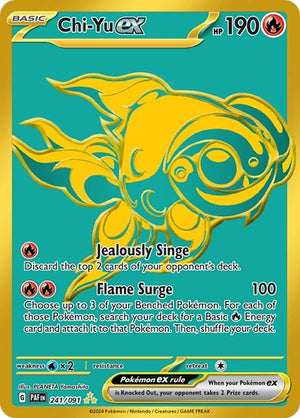 Pokemon TCG - SV: Paldean Fates - Chi-Yu ex - 241/091 - Holofoil