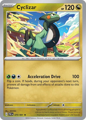 Pokemon TCG - SV: Paldean Fates - Cyclizar - 070/091 - Reverse Holofoil