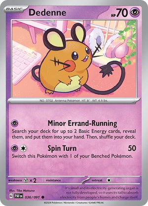 Pokemon TCG - SV: Paldean Fates - Dedenne - 036/091