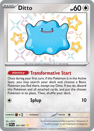 Pokemon TCG - SV: Paldean Fates - Ditto - 201/091 - Holofoil