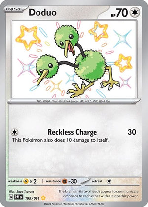 Pokemon TCG - SV: Paldean Fates - Doduo - 199/091 - Holofoil