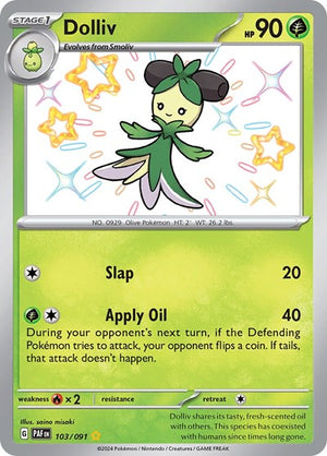 Pokemon TCG - SV: Paldean Fates - Dolliv - 103/091 - Holofoil