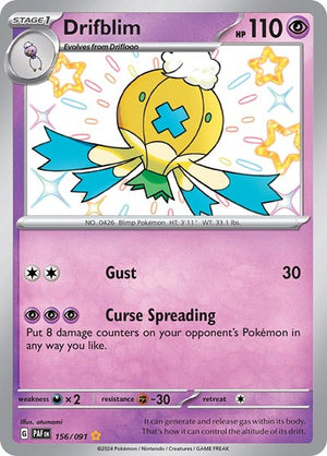 Pokemon TCG - SV: Paldean Fates - Drifblim - 156/091 - Holofoil
