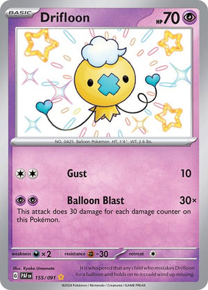 Pokemon TCG - SV: Paldean Fates - Drifloon - 155/091 - Holofoil