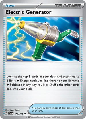 Pokemon TCG - SV: Paldean Fates - Electric Generator - 079/091