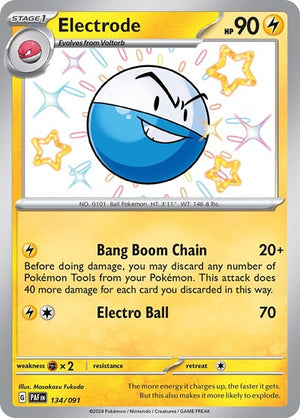 Pokemon TCG - SV: Paldean Fates - Electrode - 134/091 - Holofoil