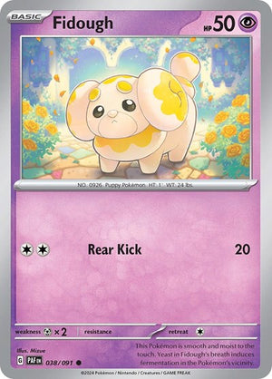 Pokemon TCG - SV: Paldean Fates - Fidough - 038/091 - Reverse Holofoil