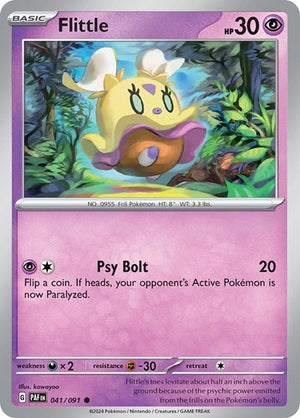 Pokemon TCG - SV: Paldean Fates - Flittle - 041/091 - Reverse Holofoil