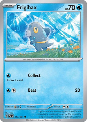 Pokemon TCG - SV: Paldean Fates - Frigibax - 017/091 - Reverse Holofoil