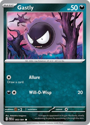 Pokemon TCG - SV: Paldean Fates - Gastly - 055/091