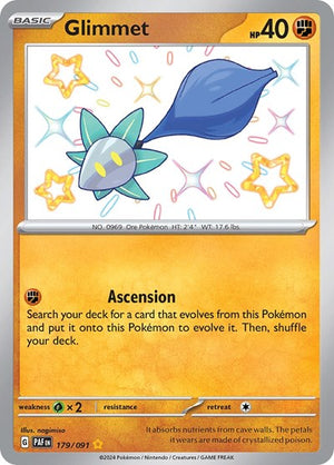 Pokemon TCG - SV: Paldean Fates - Glimmet - 179/091 - Holofoil