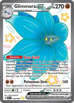 Pokemon TCG - SV: Paldean Fates - Glimmora ex - 218/091 - Holofoil