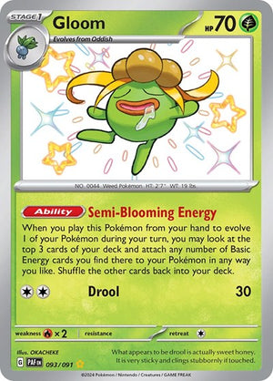 Pokemon TCG - SV: Paldean Fates - Gloom - 093/091 - Holofoil