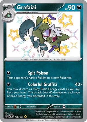 Pokemon TCG - SV: Paldean Fates - Grafaiai - 190/091 - Holofoil