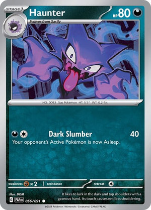 Pokemon TCG - SV: Paldean Fates - Haunter - 056/091 - Reverse Holofoil