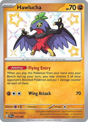 Pokemon TCG - SV: Paldean Fates - Hawlucha - 175/091 - Holofoil