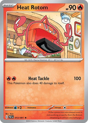 Pokemon TCG - SV: Paldean Fates - Heat Rotom - 013/091 - Reverse Holofoil