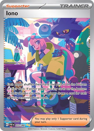 Pokemon TCG - SV: Paldean Fates - Iono - 237/091 - Holofoil