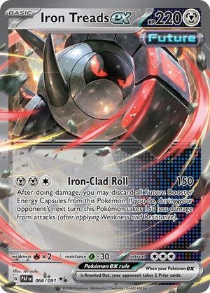 Pokemon TCG - SV: Paldean Fates - Iron Treads ex - 066/091 - Holofoil
