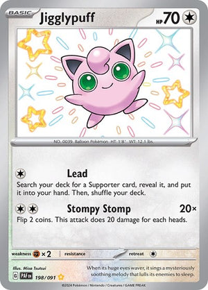 Pokemon TCG - SV: Paldean Fates - Jigglypuff - 198/091 - Holofoil