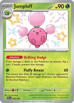 Pokemon TCG - SV: Paldean Fates - Jumpluff - 098/091 - Holofoil