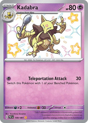 Pokemon TCG - SV: Paldean Fates - Kadabra - 149/091 - Holofoil