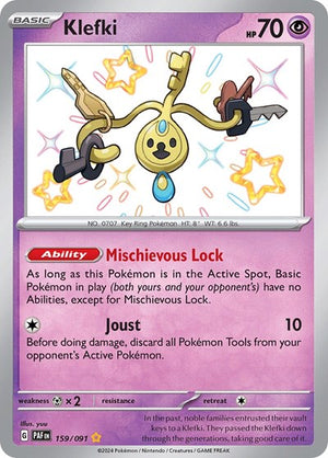 Pokemon TCG - SV: Paldean Fates - Klefki - 159/091 - Holofoil