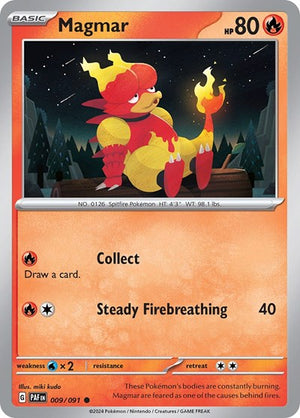 Pokemon TCG - SV: Paldean Fates - Magmar - 009/091
