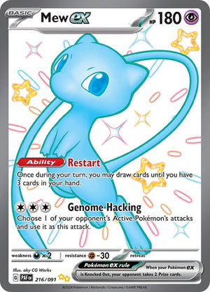 Pokemon TCG - SV: Paldean Fates - Mew ex - 216/091 - Holofoil